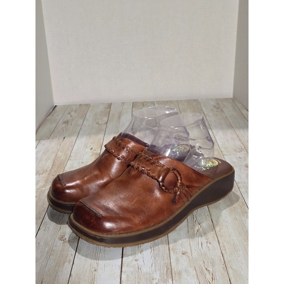 Earth Spirit Women's Shoes Slip-on Mules Leather Gelron 2000 Size 7 US, UK 5 - Picture 1 of 11